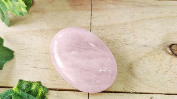 Rose Quartz Palm Stone