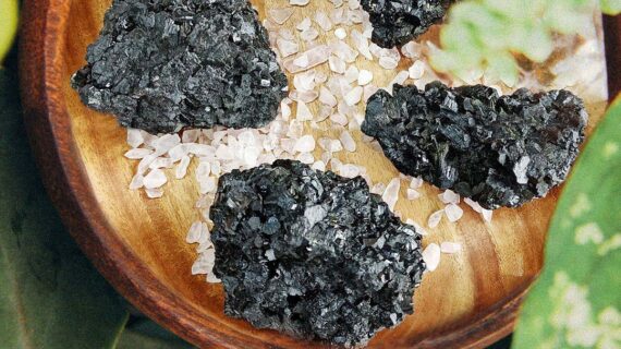 Black Tourmaline Cluster