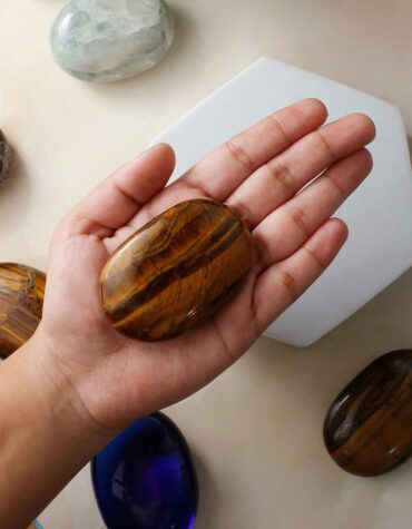 Shop Tiger Eye Crystal Palm Stone