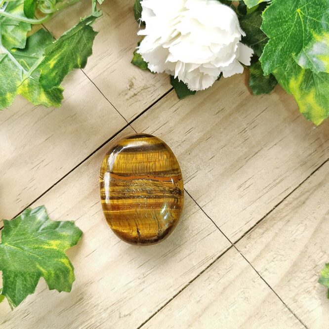 Shop Crystal Tigers Eye Palm Stone