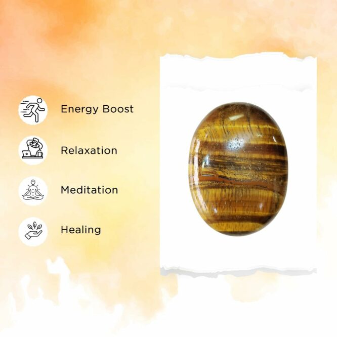 Shop Crystal Tigers Eye Palm Stone