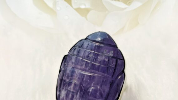 Amethyst Crystal Buddha Finger Adjustable Ring