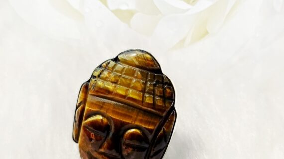 Tiger Eye Buddha Finger Ring