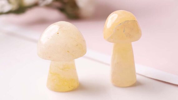 Golden Quartz Mushroom