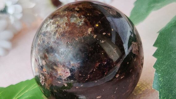 Garnet Stone Polished Sphere