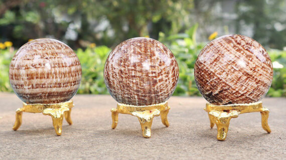 Banded Aragonite Crystal Spheres