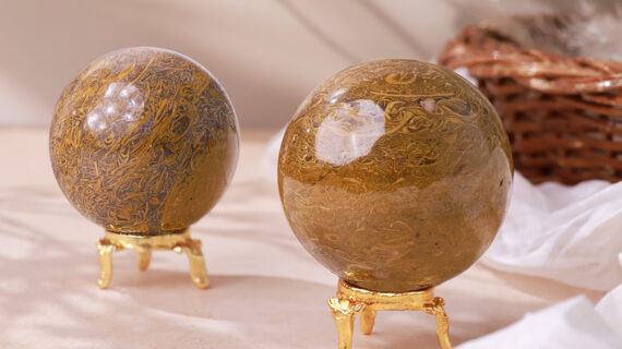 Mariam / Calligraphy Jasper Polished Sphere