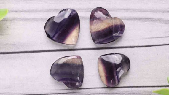 Multi Fluorite Mini Hearts Shape