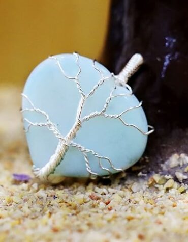 Shop Opalite Heart Shape Stone with Wire Wrapped