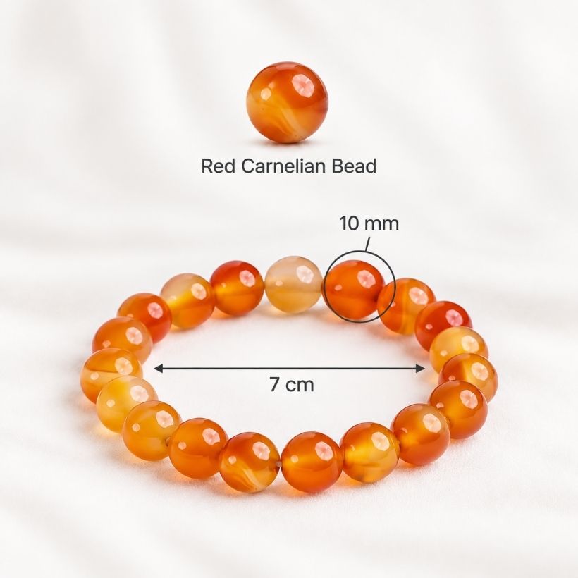 Red Carnelian Beads Bracelet (2) red carnelian beads bracelet