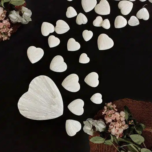 Shubhanjali-Scolecite Heart Shape Scolecite Heart Shape Palm Stone Crystal