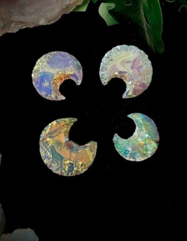 Opalite Half Moon Shape