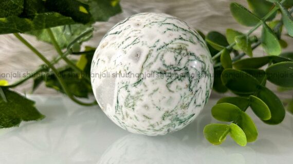 Tree Agate Polished Sphere