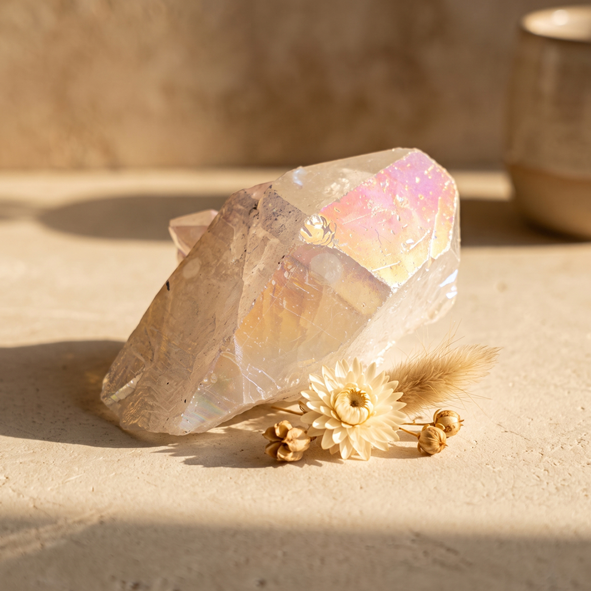 Untitled-5 angel aura quartz cluster raw stone