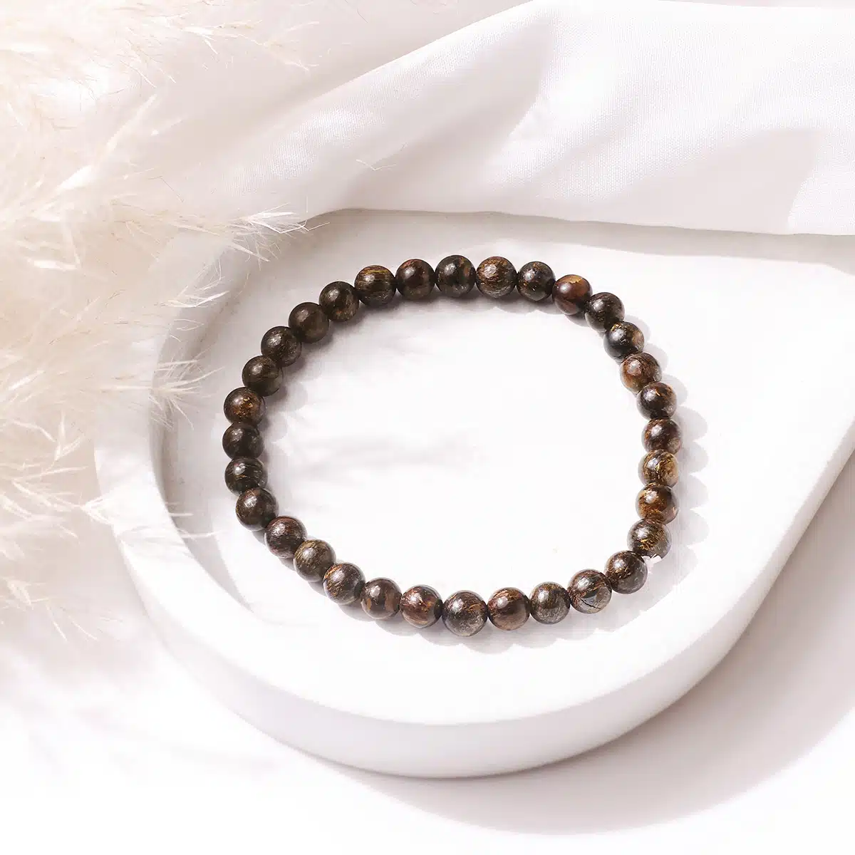 bronzite-round-beads-bracelet (2)