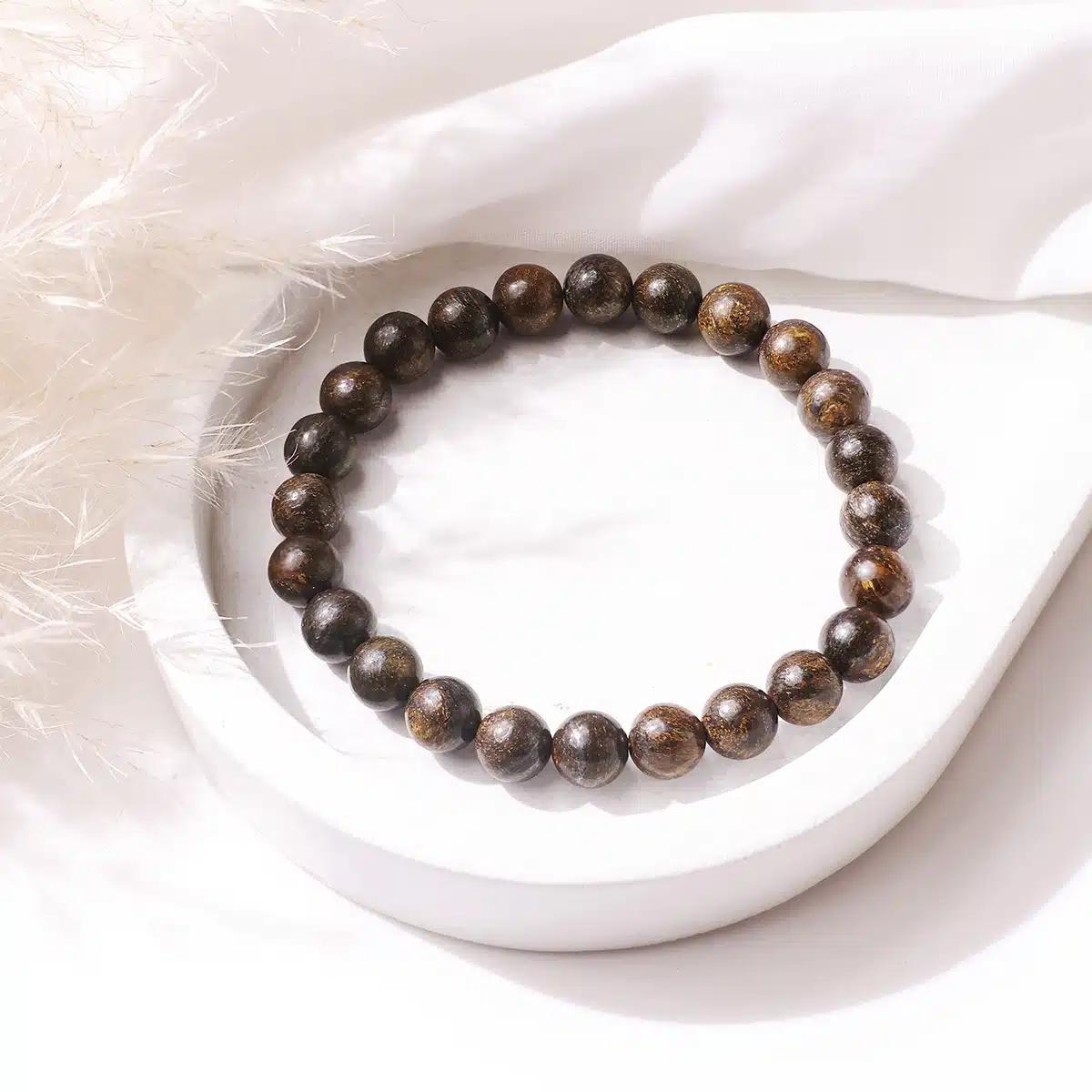 bronzite-round-beads-bracelet (3)
