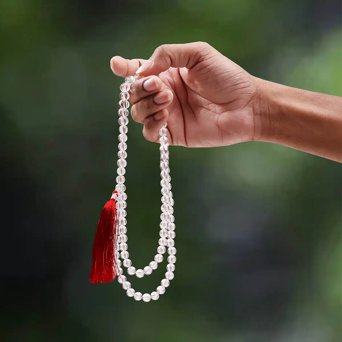 Clear Quartz Round Stone 108+1 Beads Jaap Mala-Shubhanjali (3) Shop Crystal Clear Quartz Round Stone 108+1 Beads Jaap Mala