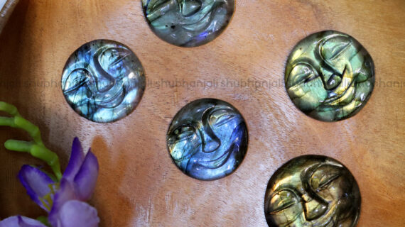 Labradorite Round Shape Moon Face