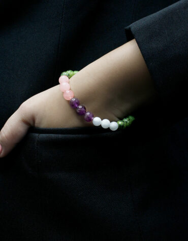Skin Disorder 8mm 24 Beads Elastic Bracelet For Skin