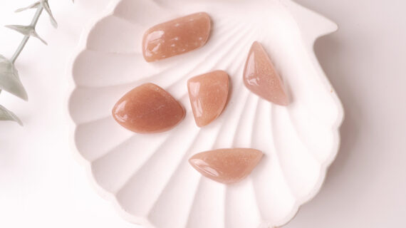 Peach Moonstone Cabochon
