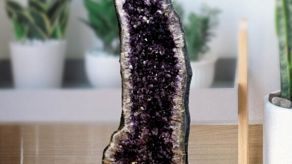 Very Tall Amethyst Crystal Geode, Brazilian Purple Amethyst Cave, Cathedral Shape Amethyst Cluster