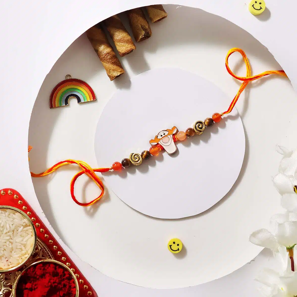 Shop Tiger Face Courage Rakhi For Release Fear, Strength