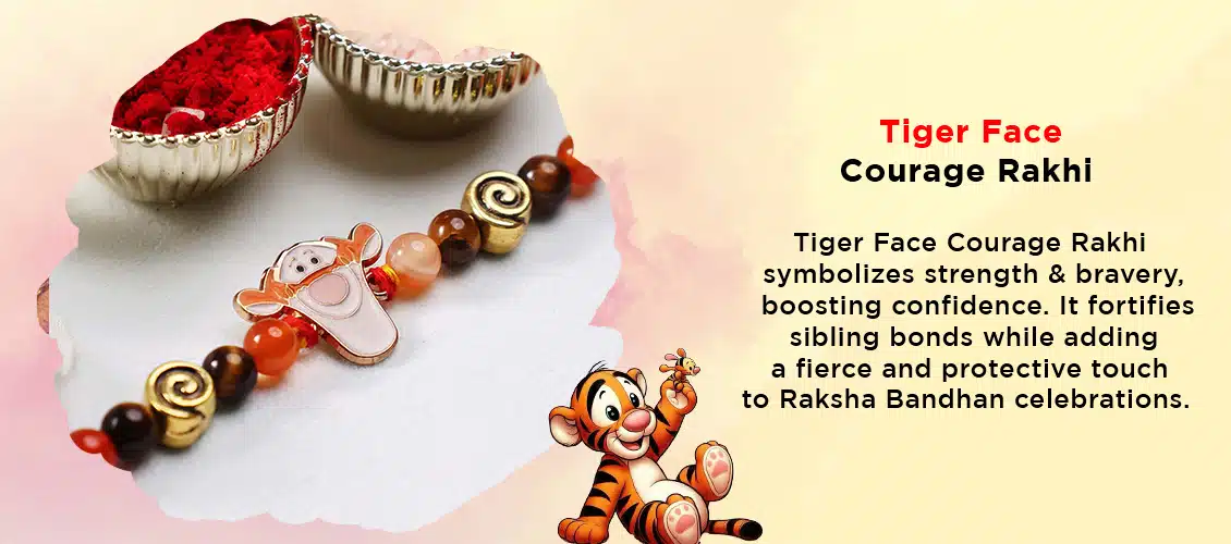 Tiger Face Courage Rakhi Banner