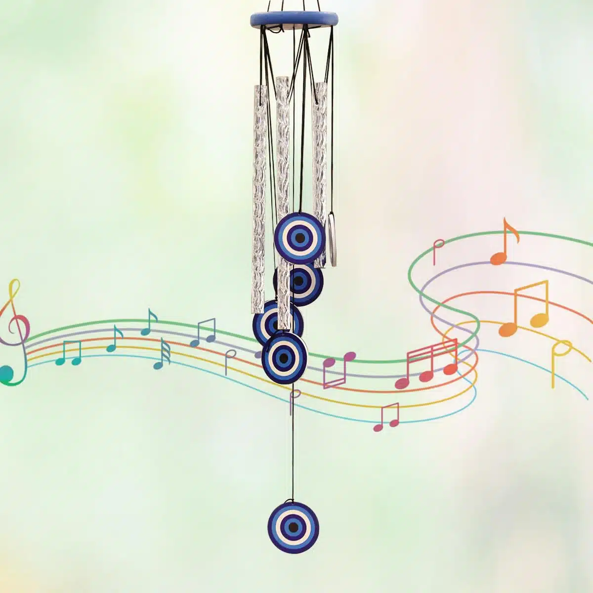 Evil eye Wind Chime for Home Decoration-Shubhanjali (5) Shop Evil eye Wind Chime for Home Decoration