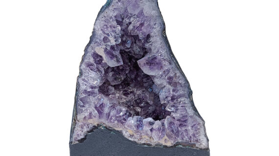 Amethyst Geode Cave, Deep Purple Amethyst, Crystal Cluster, Home Decor Crystal Geode
