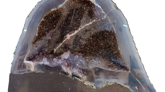 Black Amethyst Quartz Geode, Black Amethyst Crystal Geode Purple Free Standing Quartz, Black Galaxy Amethyst Quartz Crystal Cave Geode