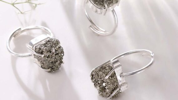 Pyrite Cluster Ring