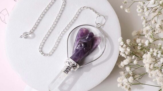 Amethyst Angel Pendulum, Dowser