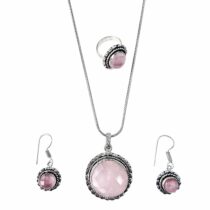 小物・アクセサリー Rose Crystal Melody Accessory ネックレス 日本製 カラーストーン 1粒 1石