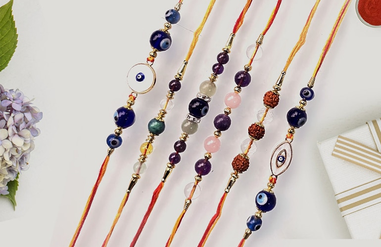 Send Designer Crystals Rakhis to brother