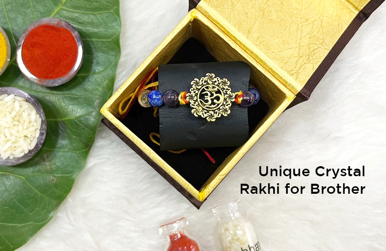 Unique Crystal Rakhi