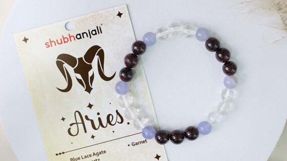 Aries (Mesha) Zodiac Sign Bracelet 8MM
