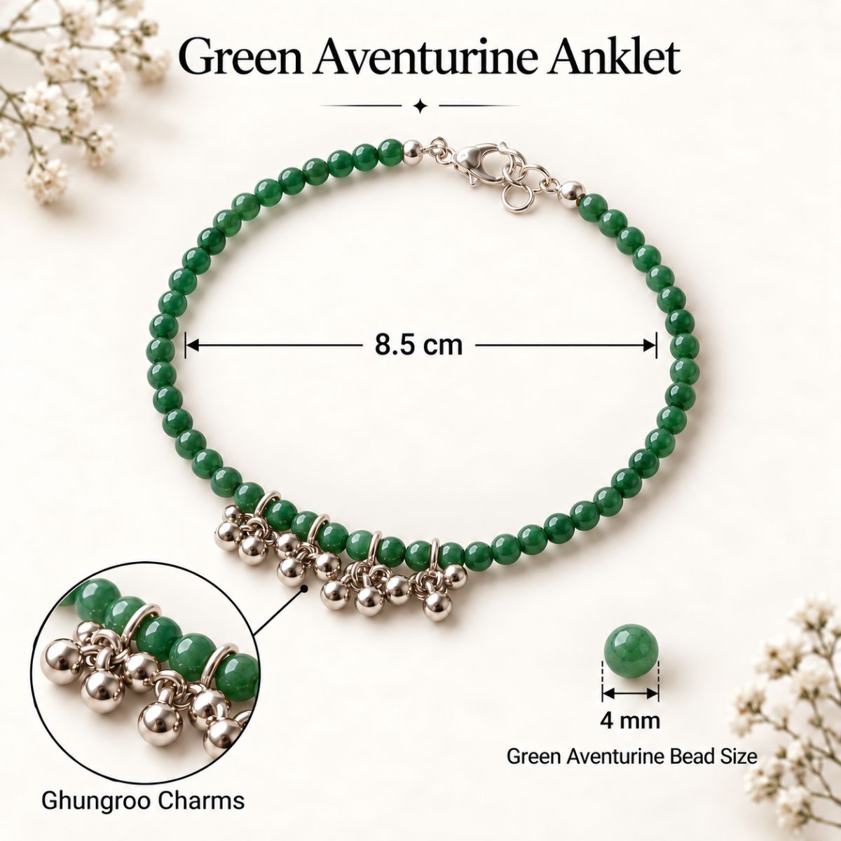 Green Aventurine Leg Foot Anklet green aventurine leg foot anklet