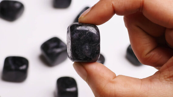 Indigo Gabbro / Mystic Merlinite Tumble Stone