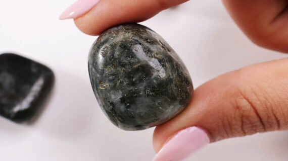 Larvikite Crystal Tumble Stone