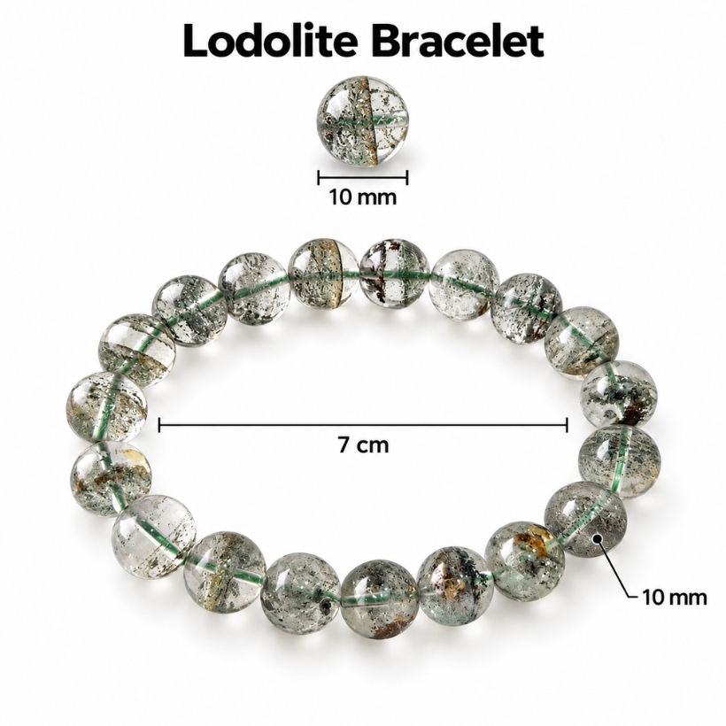 Lodolite Bracelet 10 mm lodolite bracelet 10 mm
