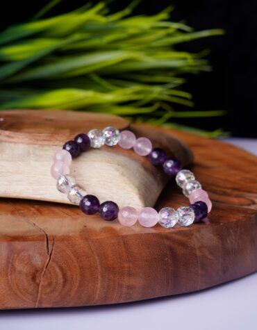 Mental Peace and Tranquility Diamond Cut Bracelet (8MM)