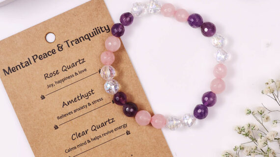 Mental Peace and Tranquility Faceted Diamond Cut Bracelet (8MM)