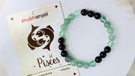 Pisces (Meena) Zodiac Sign Bracelet 8MM