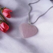 Rose Quartz Heart Pendant