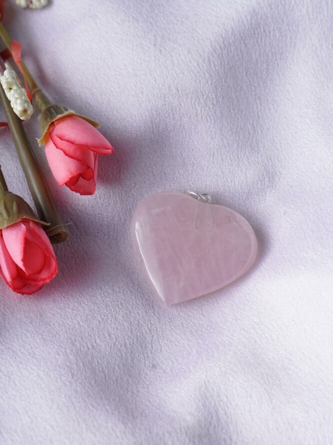 Rose Quartz Heart Pendant