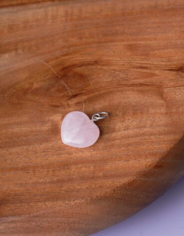 Rose Quartz Mini Heart Crystal Pendant For Girls/Women