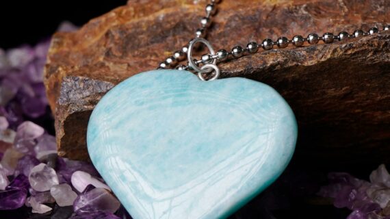 Amazonite Big Heart Shape Pendant