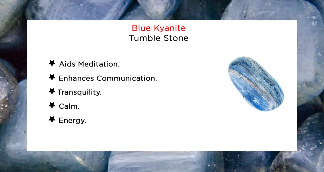 Natural Blue Kyanite Tumble Stone