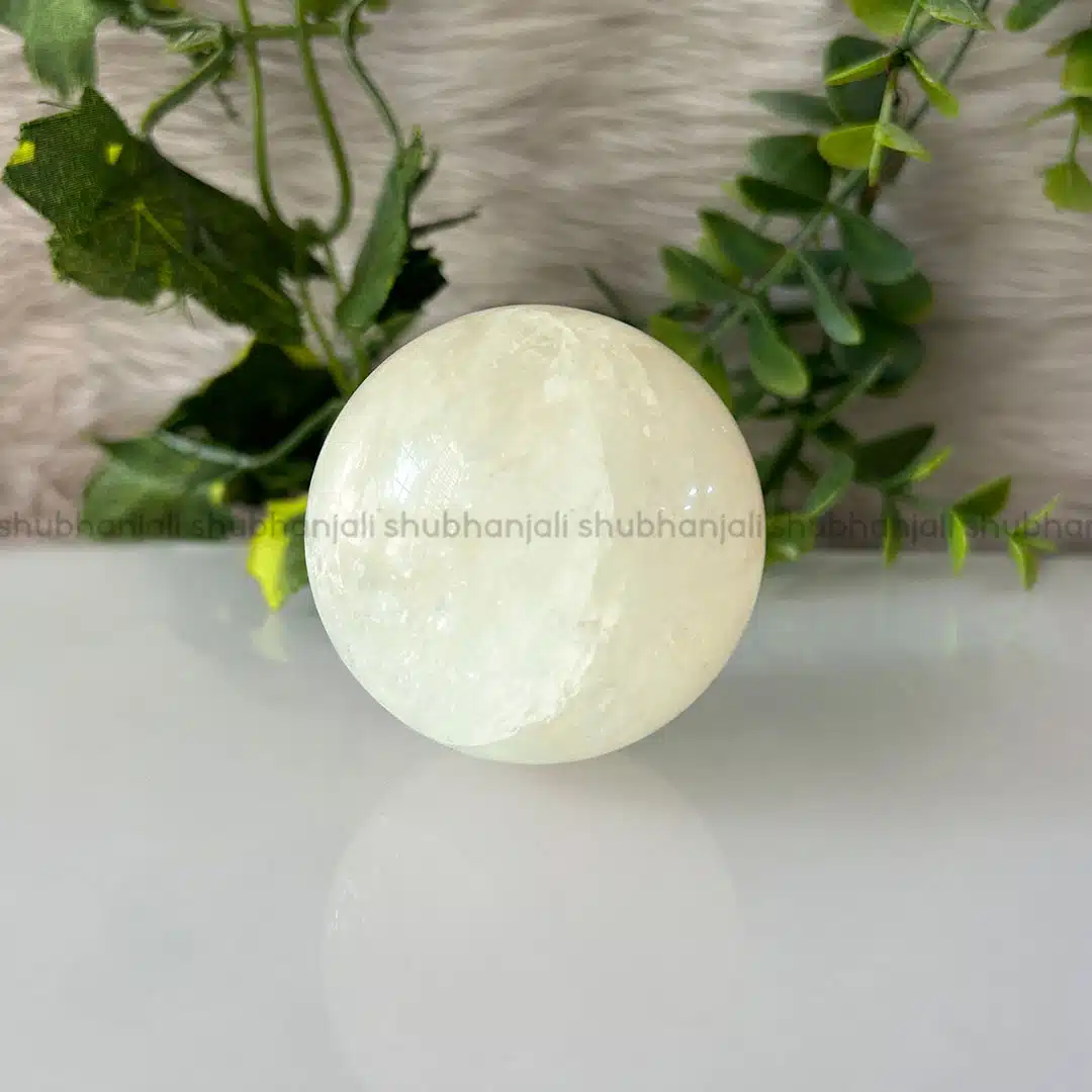 Shubhanjali-Calcite Crystal Sphere Ball Natural Yellow Calcite Crystal Sphere / Ball