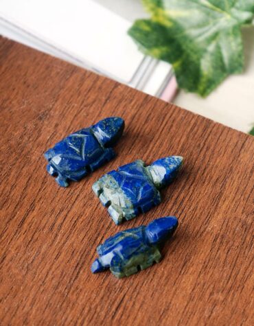Lapis Lazuli Mini Tortoise, Symbol of Wisdom, Knowledge and Good Luck